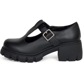 ~ Magic ~ Mary Jane Shoes Women Chunky Heels for Women Round Toe Pumps Dress Shoes