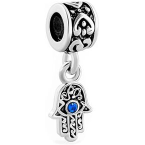 Blue Evil Eye Charms for Bracelets Compatible with Pandora Bracelets