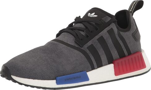 adidas Originals Men's NMD_R1 Sneaker, Black/Semi Lucid Blue/Glory Red, 7.5 in Saudi Arabia