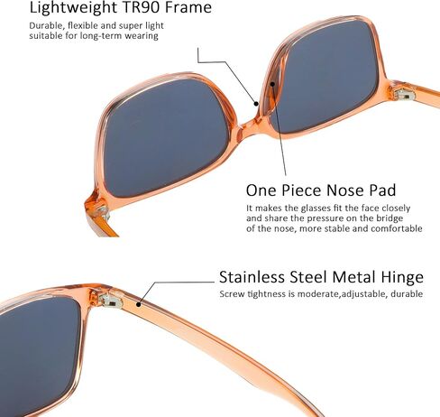 LAMBBAA Polarized Sunglasses Vintage Square for Men and Women UV400 Protection Outdoor Shades 3 Pack in Saudi Arabia