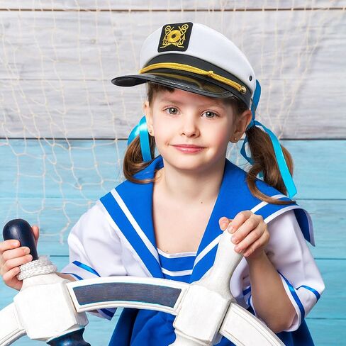SGBETTER 100 Pack Captain Hat Bulk Adjustable Boat Captain Hats Yacht Sailor Hat for Women Men Party Favors Dress up Accessory in Saudi Arabia