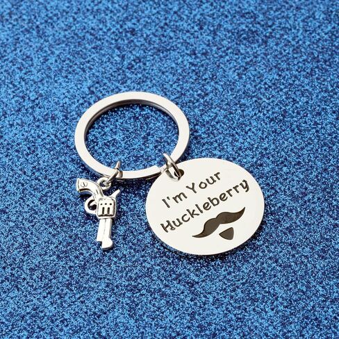 WUSUANED Cowboy Movie Quote Keychain Western Moustache Movie jewelry Gift For Movie Fan in Saudi Arabia