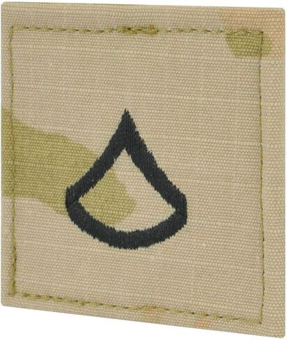 Army Private First Class Rank OCP With Hook And Loop, Red, One size in Saudi Arabia