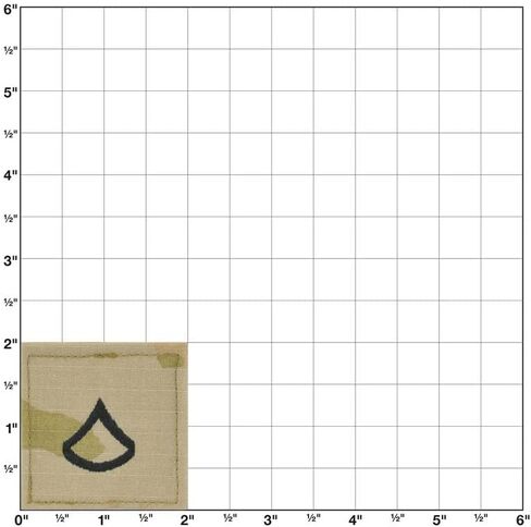 Army Private First Class Rank OCP With Hook And Loop, Red, One size in Saudi Arabia