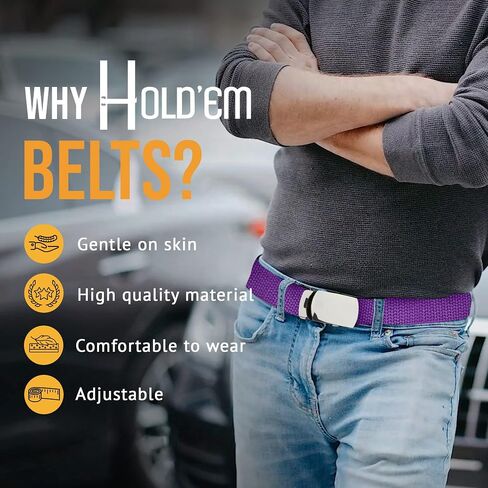 Hold’Em Military Canvas Webbing Belts for MEN’S–Polished Silver Slider Buckle Heavy Duty Adjustable in Saudi Arabia
