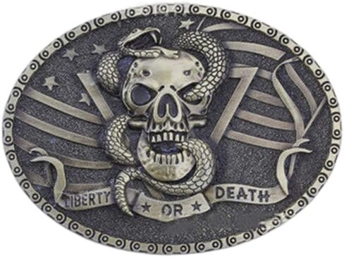 مشبك حزام على شكل جمجمة على الطراز الغربي - أحزمة رعاة البقر للرجال والنساء، مثالية لإضافة لمسة جريئة إلى ملابسك... in Kuwait