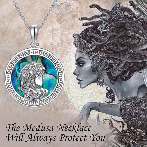 قلادة Onefinity St Michael/Nefertiti/Anubis/Ankh/Mary/Medusa/Jesus/Lolita Skull 925 من الفضة الاسترليني قلادة الملاك قلادة السنوات الجديدة هدايا مجوهرات للرجال والنساء in Saudi Arabia