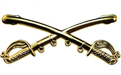 شارة السيبر المتقاطعة من HMC US Army Cavalry Crossed Saber ، ذهبي ، كبير, ذهبي, Large in Saudi Arabia