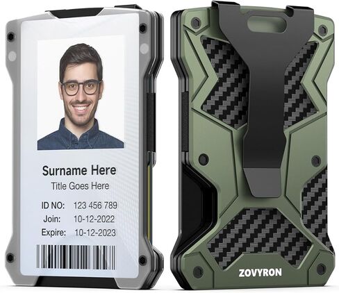 محفظة Airtag للرجال، محفظة نحيفة وبسيطة تحجب RFID، محفظة معدنية مع مشبك للنقود، حامل لبطاقات الائتمان، محفظة تكتيكية مع حامل Airtag... in Kuwait