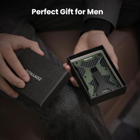 محفظة Airtag للرجال، محفظة نحيفة وبسيطة تحجب RFID، محفظة معدنية مع مشبك للنقود، حامل لبطاقات الائتمان، محفظة تكتيكية مع حامل Airtag... in Kuwait