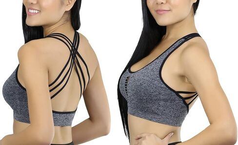 ToBeInStyle Women's Pack of 3 or 6 Seamless Strappy Bralettes in Saudi Arabia