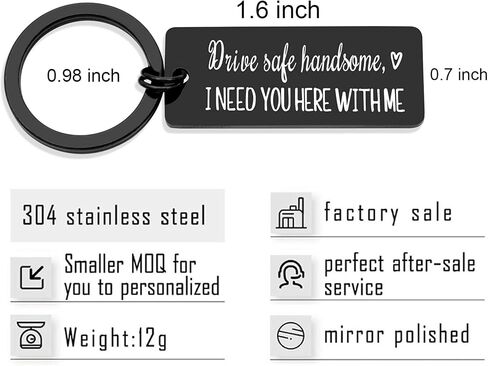 سلسلة مفاتيح درايف سيف بعبارة I Need You Here With Me Gifts for Boyfriend I Love You Gift for Husband Birthday Gift in Kuwait