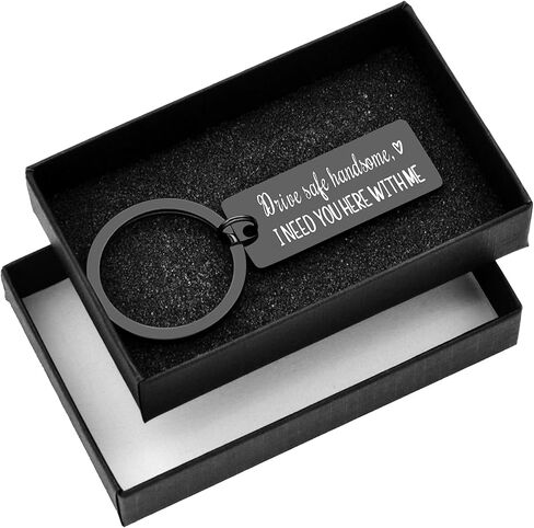 سلسلة مفاتيح درايف سيف بعبارة I Need You Here With Me Gifts for Boyfriend I Love You Gift for Husband Birthday Gift in Kuwait