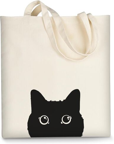 Canvas Tote Bag Aesthetic for Women, Cute Reusable Cloth Cotton Bags for Shopping School Beach Trendy Gifts in Kuwait