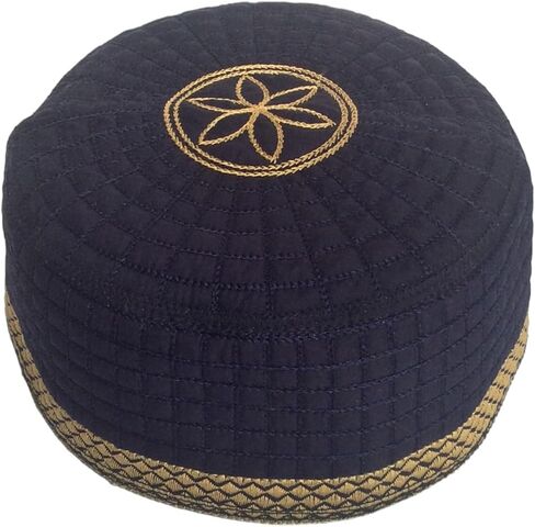 IMAHAM: قبعة صلاة للرجال والنساء من الجنسين مصنوعة يدويًا على شكل زهرة، قبعات رمضان، قبعة العيد مصنوعة يدويًا، قبعة كوفيس نماز، قبعة صغيرة in Kuwait