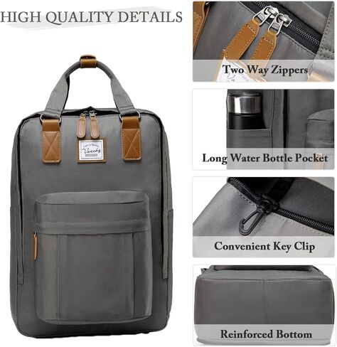 VASCHY School Backpack for Women/Teen Girls, Travel Backpack Water Resistant College High School Computer Bag Student Bookbag, Rose Floral in Kuwait