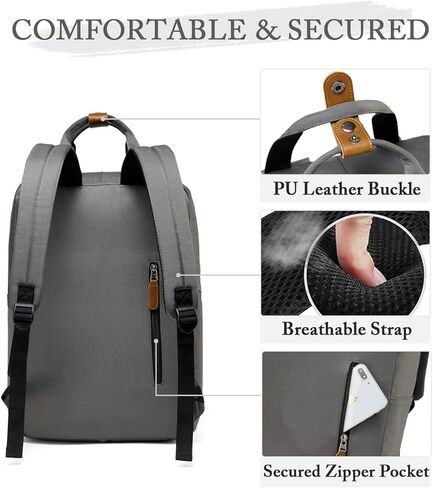 VASCHY School Backpack for Women/Teen Girls, Travel Backpack Water Resistant College High School Computer Bag Student Bookbag, Rose Floral in Kuwait