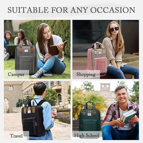 VASCHY School Backpack for Women/Teen Girls, Travel Backpack Water Resistant College High School Computer Bag Student Bookbag, Rose Floral in Kuwait