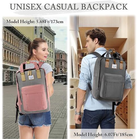 VASCHY School Backpack for Women/Teen Girls, Travel Backpack Water Resistant College High School Computer Bag Student Bookbag, Rose Floral in Kuwait