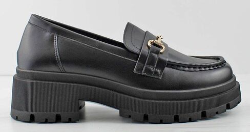 Forever Link Womens Slip On Loafer Chunky Chain Platform Heel in Saudi Arabia