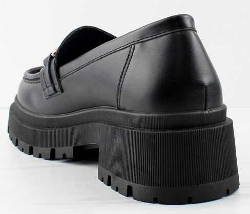 Forever Link Womens Slip On Loafer Chunky Chain Platform Heel in Saudi Arabia