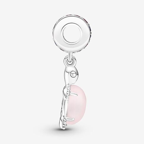 Pandora Murano Glass Pink Sea Turtle Dangle Charm - Compatible Moments Bracelets - Jewelry for Women - Gift for Women - Made with Sterling Silver & Man-Made Crystal, With Gift Box in Saudi Arabia