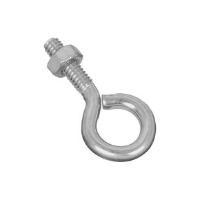 National Hardware N221-085 25 Pack 2160BC 1/4in. x 2in. Eye Bolt, Zinc Plated