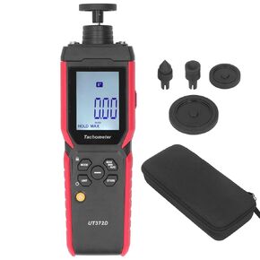 Digital Tachometer,UT372D Digital Tachometer Non Contact and Contact Revolution Frequency Meter Handheld RPM Gauge