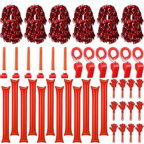 48 قطعة من عصي الرعد من بوم بومس للتشجيع، صفارات بلاستيكية مع حبال وأبواق سكوكر in Kuwait