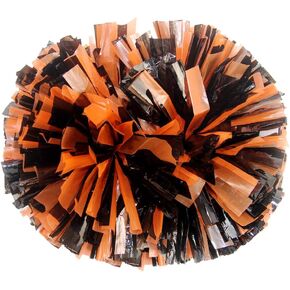 2PCS Professional Cheerleader Pom Poms with Baton Handle (No Zip Tie) for Sports Spirits Girls Adults Performance Dance Cheering