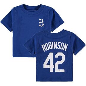 Outerstuff Jackie Robinson Brooklyn Dodgers #42 Infant/Baby Size Player Name & Number T-Shirt