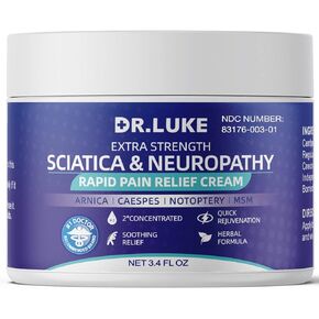 Neuropathy Nerve Relief Cream Nerve Pain Relief Cream, Pain Relief Cream for Sciatica, Joits, Knees, Backache and Muscles