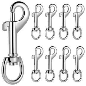 SOLUSTRE 24Pcs Trigger Snaps Hooks Swivel Snap Hooks Heavy Duty Swivel Snap Hooks Dog Leashes Key Chain for Linking Pet Leash Collar