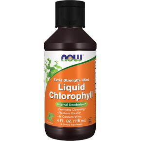 NOW Supplements, Extra Strength Liquid Chlorophyll, Mint, Internal Deodorizer*, Promotes Clean