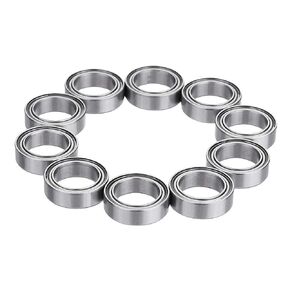 Donepart MR52ZZ Bearings - 2mm Bore ID, 5mm OD, 2.5mm Width Double Shielded Miniature Chrome Steel Ball Bearing for Fidget Spinners, Micro Motor, Office Equipment (10)