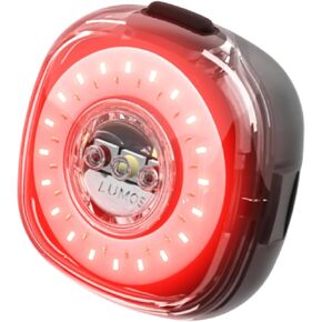 Lumos Firefly Smart Bike Light System - Sync Front & Rear LED Light | Custom Brightness, Flash Pattern, Day/Night mode | Turn Signals | Brake lights | Night Riding Bicycle Accessories for Men & Women