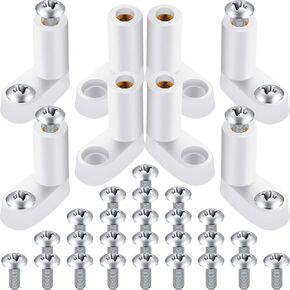 Mudder 50 PCB Board Mounting Feet L Shape Insulated PCB Spacer Plastic L Type PCB Feet with Screws, Fit for Arcade Gaming Board Replacement Parts