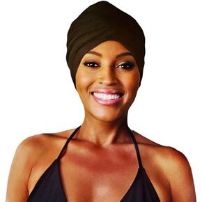 Waterproof Swim Turban, Keeps Hair Dry, Natural Hair Protection, Swimming Pools, Salt Water, UV Rays, Non-Slip, Swim Cap, Bathing Cap, Silicone Waterproof Liner