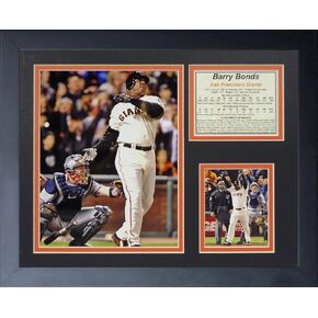 Legends Never Die "Barry Bonds Framed Photo Collage, 11 x 14-Inch (11247U)