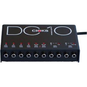 DC10 9V, 12V, 15V DC Regulated Professional Power Supply with 8 Isolated Sections and 16 Flex Cables for Effect Pedals - Compatible with TC Electronic Nova, Radial Tonebone, Eventides, and more