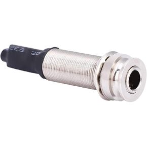 Pickup Jack Adapter, 6.35mm Output 2.5mm Input Guitar Endpin Jack Upgrade Accessories for Acoustic Guitar Built-in Rod Pickup