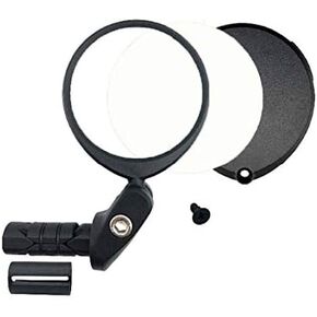 Hafny Replaceable Bar End Bike Mirror (Anti-Glare Blue Glass Lens)