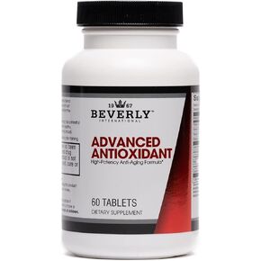 Beverly International Advanced Antioxidant, 60 Tablets. High Potency Anti-Aging Formula. Powered by Vitamins A, C, E, and Selenium. Combat Cell Oxidation.