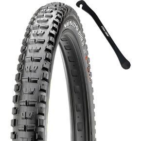 Maxxis Minion DHF or DHR II 24" 26" 27.5" & 29" Mountain Bike Tire Bundle with Cycle Crew Tire Lever