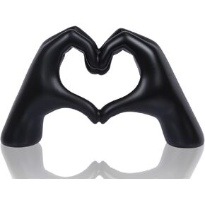 Heart Hands Sculpture, Room Decor Aesthetic for Living Room Bedroom, Love Finger Shelf Decor for Office, Coffee Table, Wedding, Party, Desk Accessories, Gifts for Girls