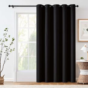 jinchan Linen Textured 75% Blackout Curtain 54 Inch Length for Living Room Room Darkening Thermal Insulated Grommet Top Window Drape for Bedroom 38x54 Grey 1 Panel