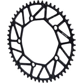VGEBY1 Bike Chain Wheel, 50/52/54/56/58T 130BCD Bike Single Speed Chainring for Most Road Bike Mountain Bike(52T)