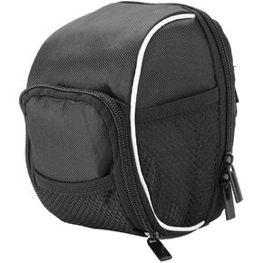 Bike Handlebar Bag, Black Multi-function Quick Release Cycling Front Frame Tube Handlebar Pouch