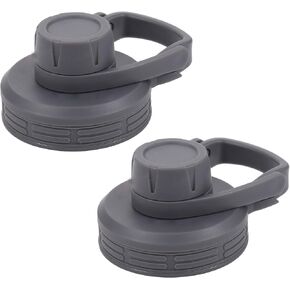 IRON °FLASK Spout Lid for Wide Mouth, Insulated Sports Water Bottles, Chug Lid, BPA Free 2 Lids (Graphite)