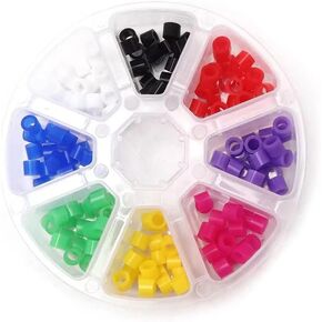 Multicolor Oral Code Ring Orthodontic Silicone Ring Autoclave Code Mixing Color Instrument 160 Pcs/box